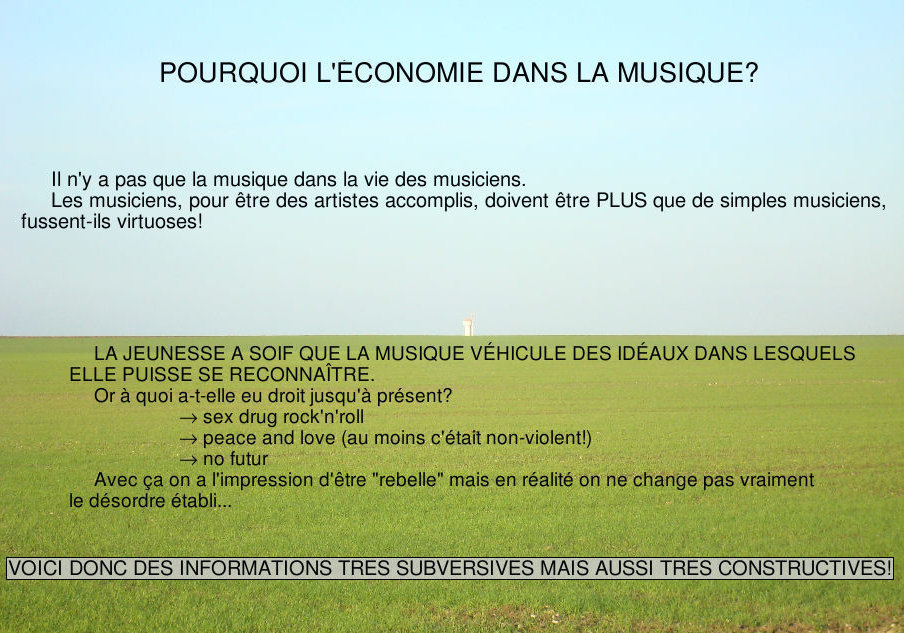 Mettez du MESSAGE dans votre musique!