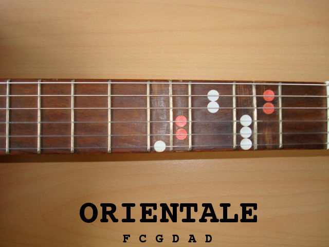 ORIENTALE avec &frac14; de tons (guitare classique)