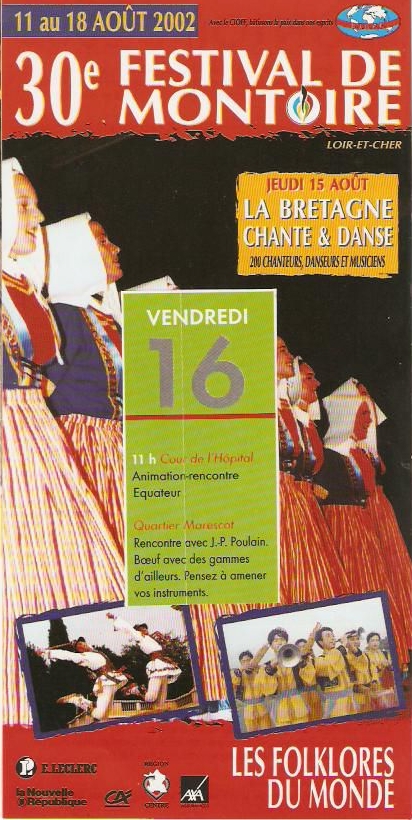 Jean-Pierre POULIN au Festival de Montoire en 2002