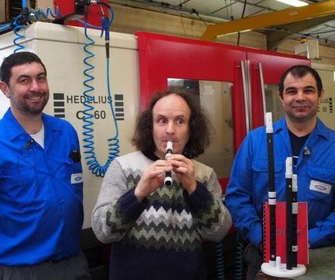 photo NR: Pascal, Jean-Pierre et Stéphane, pour le plaisir de la musique et du travail bien fait.