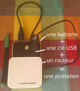 Photo d'une piratebox