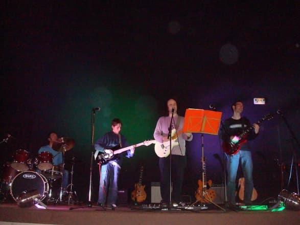 Emmanuel, Nathan, Jean-Pierre et Quentin.